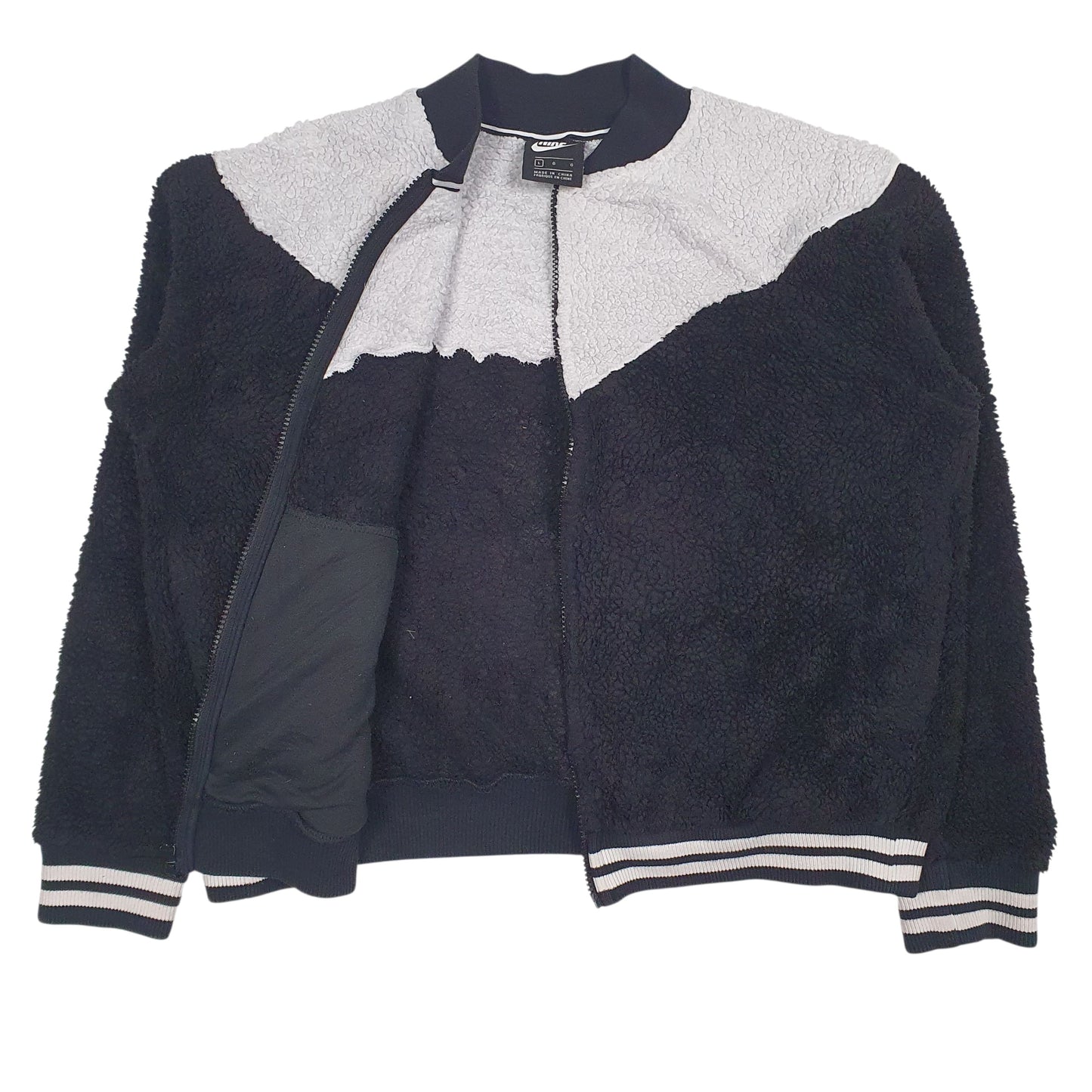 Womens Black Nike  Full Zip Jumper