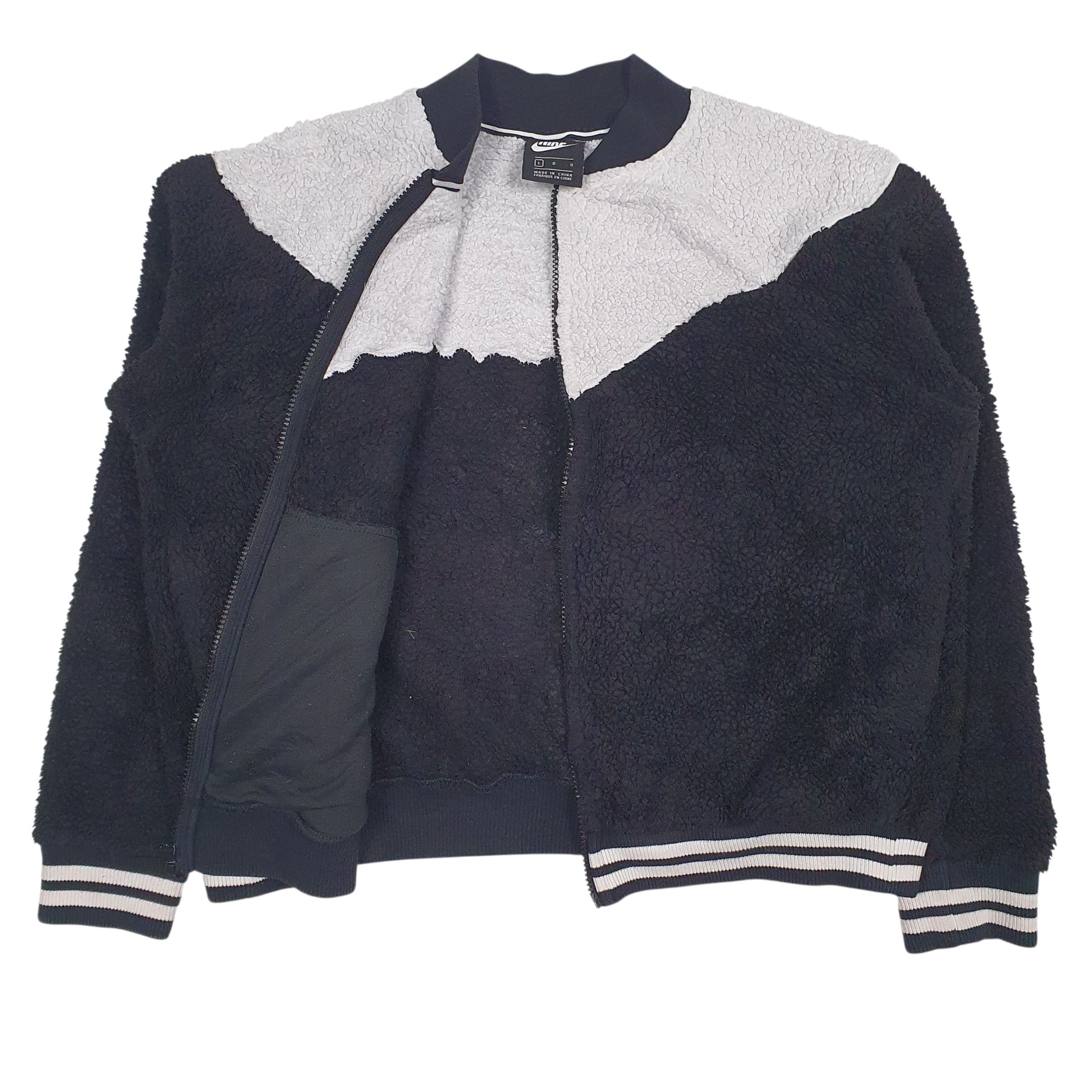 Womens Black Nike  Full Zip Jumper