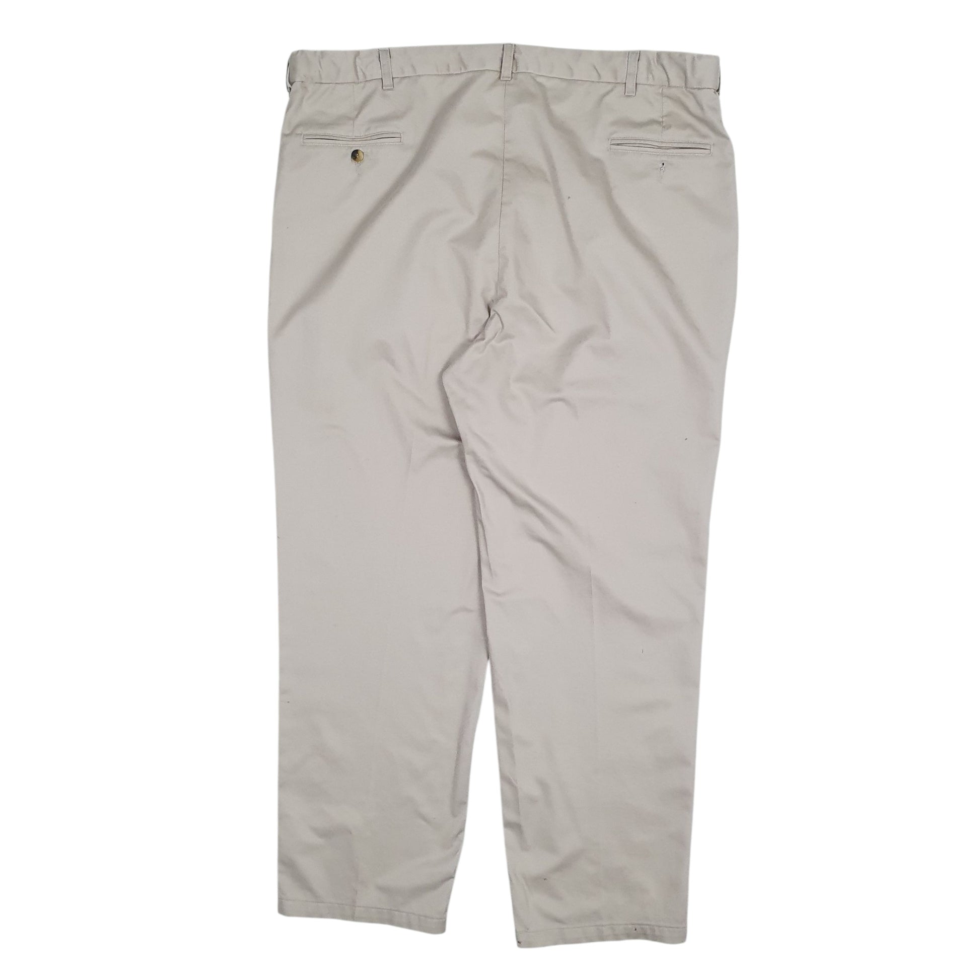 Mens Beige Wrangler Double Pleated  Jeans