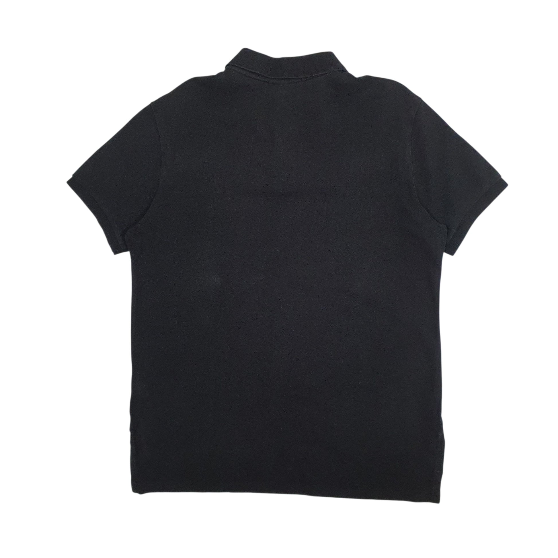 Mens Black Polo Ralph Lauren Custom Fit  Polo Shirt