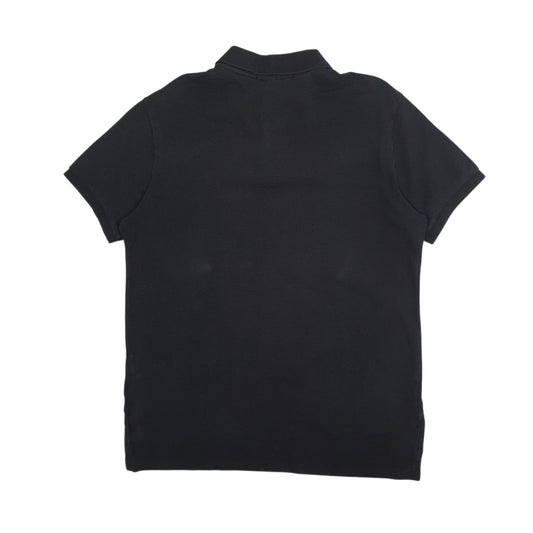 Mens Black Polo Ralph Lauren Custom Fit  Polo Shirt