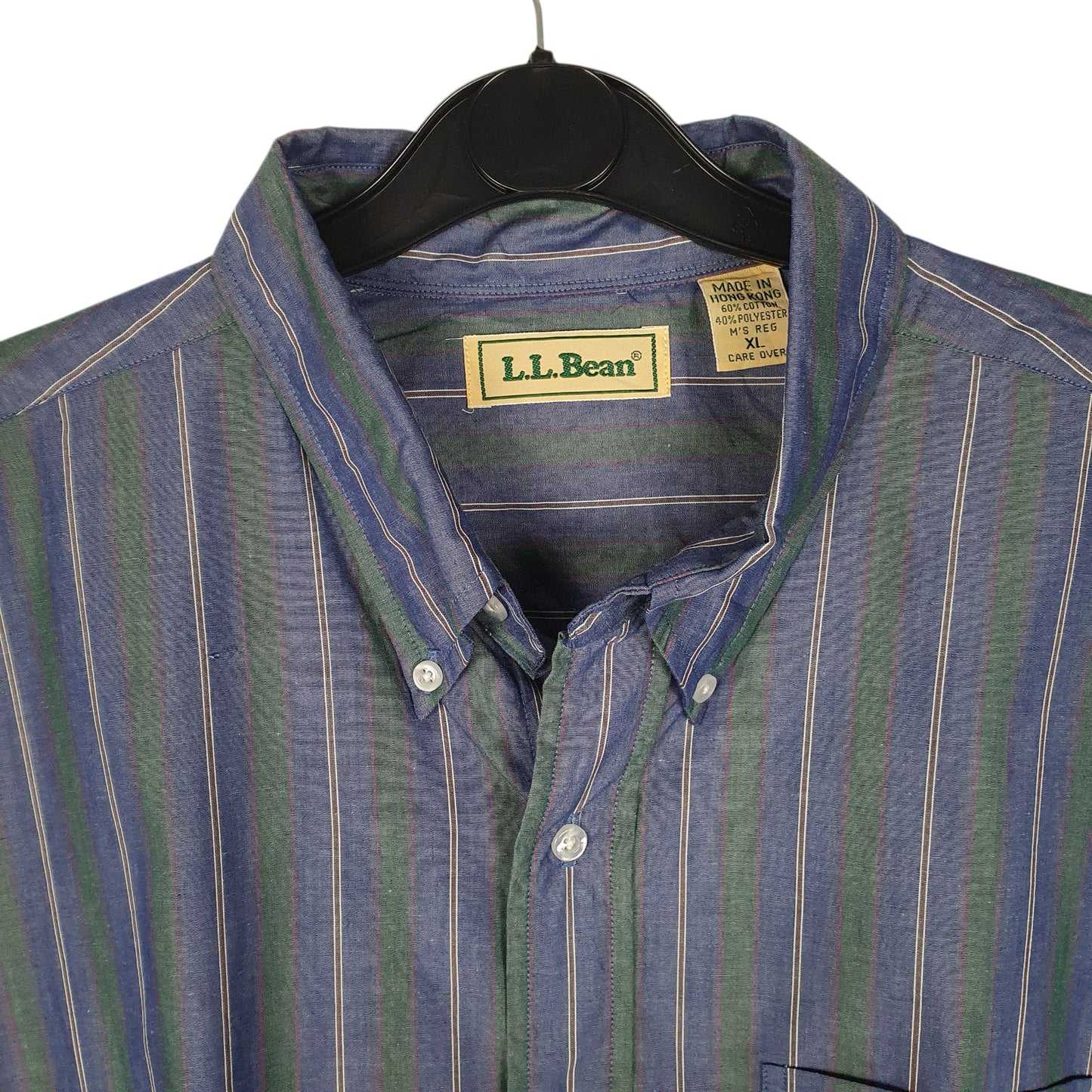 Mens Navy L.L.Bean Vintage 90s  Shirt
