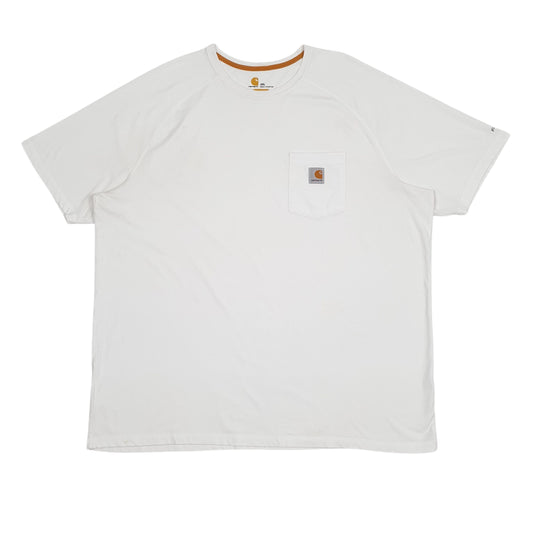 Mens White Carhartt  Short Sleeve T Shirt