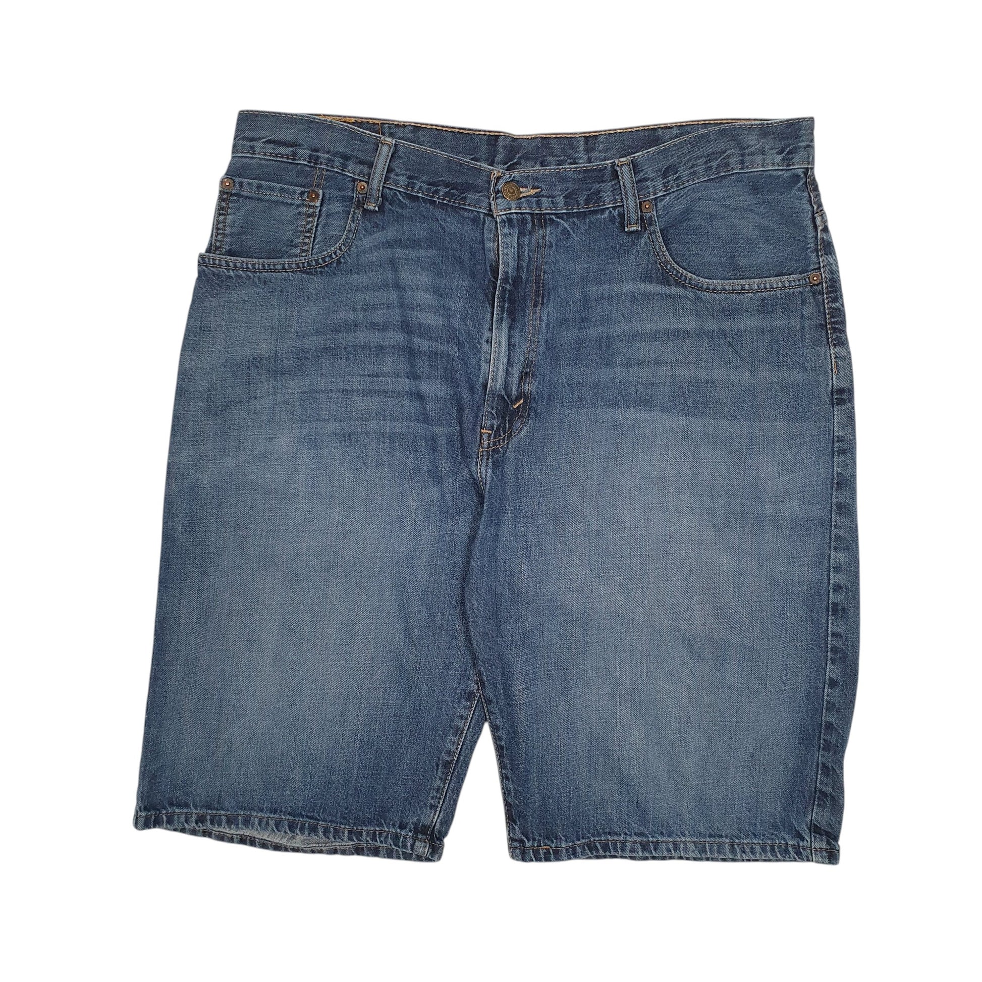 Mens Blue Levis 569 Denim Shorts