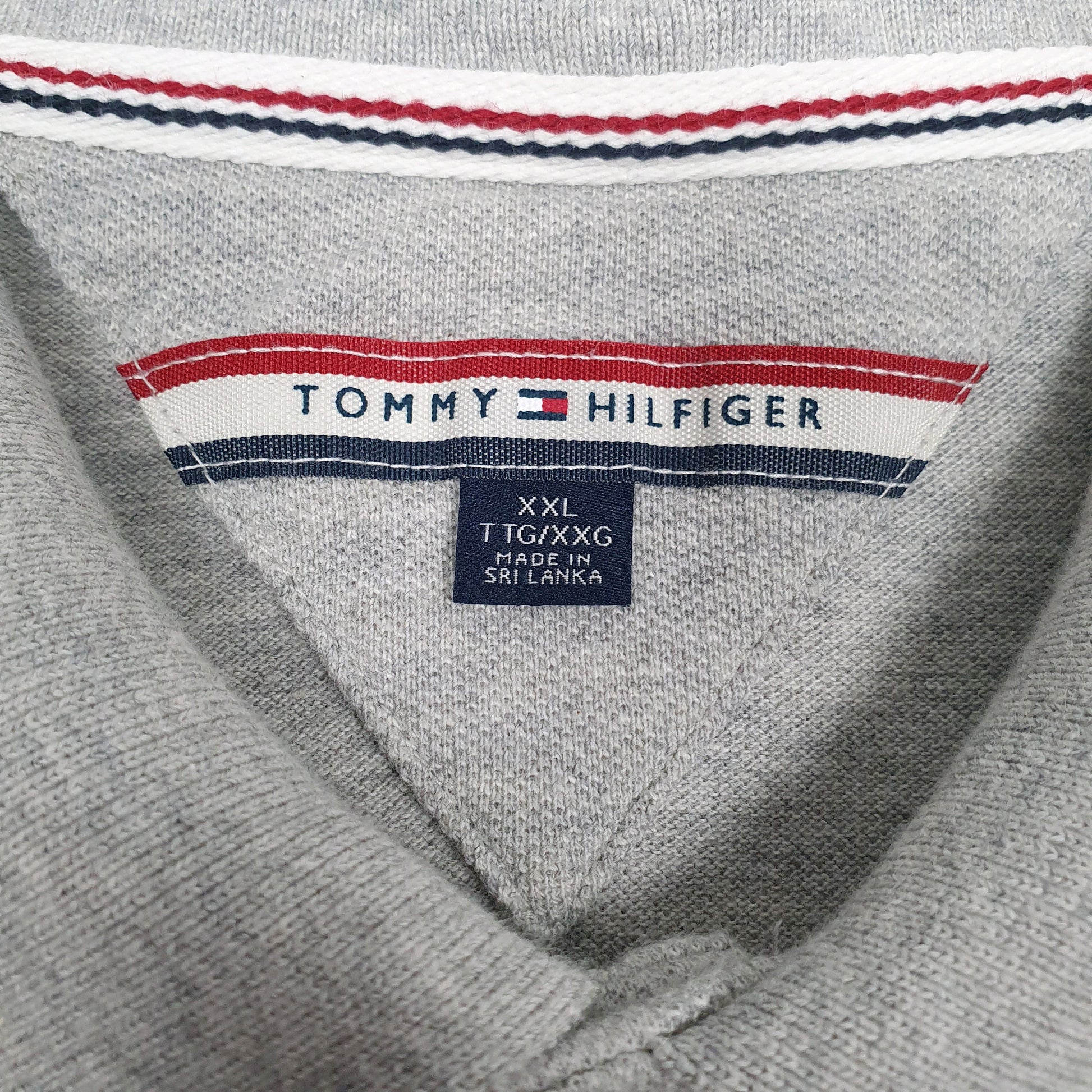 Mens Grey Tommy Hilfiger  Crewneck Polo Shirt