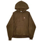 Mens Khaki Champion Reverse Weave Hoodie Jumper