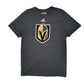 Mens Grey Adidas NHL Vegas Golden Knights Short Sleeve T Shirt