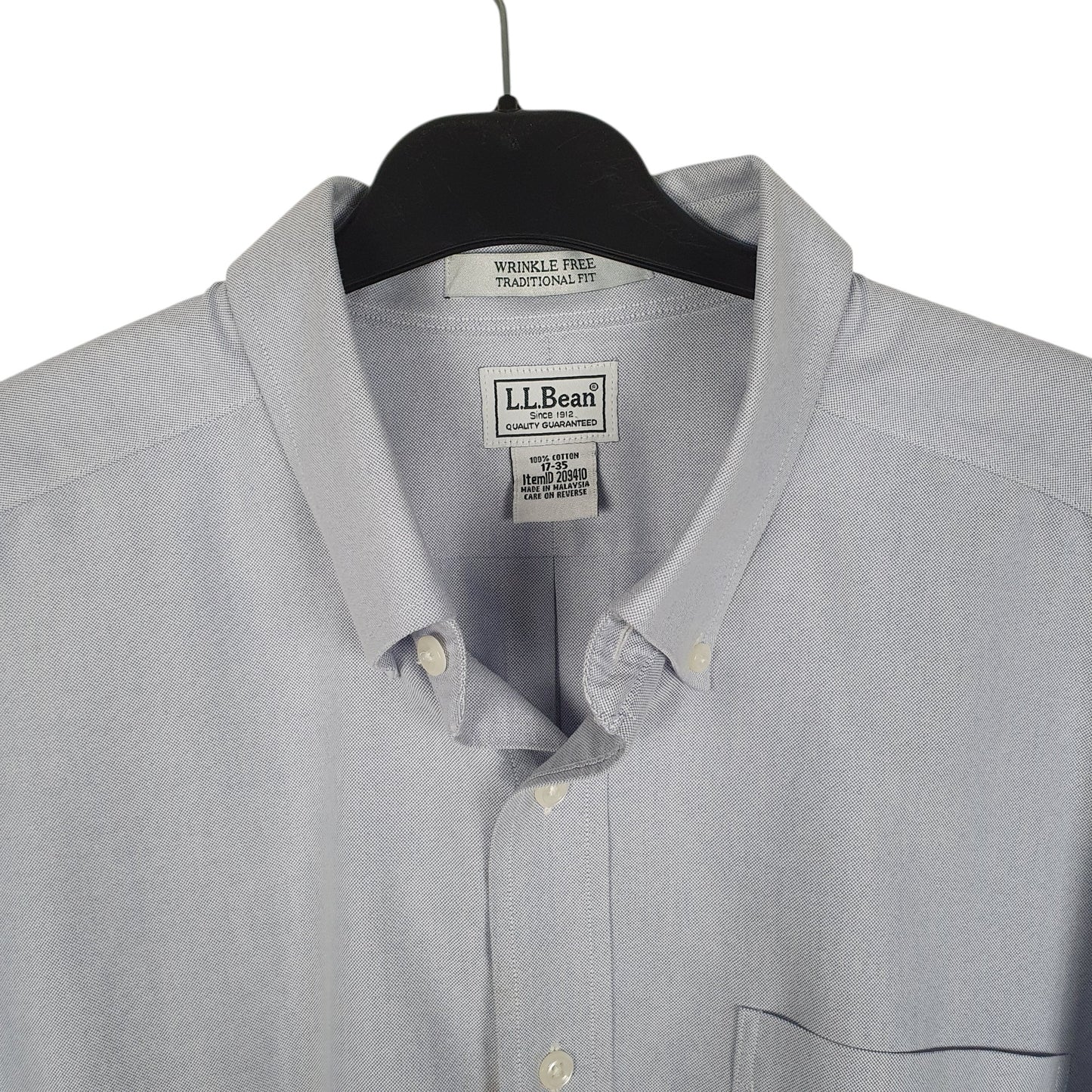 Mens Blue L.L.Bean   Shirt
