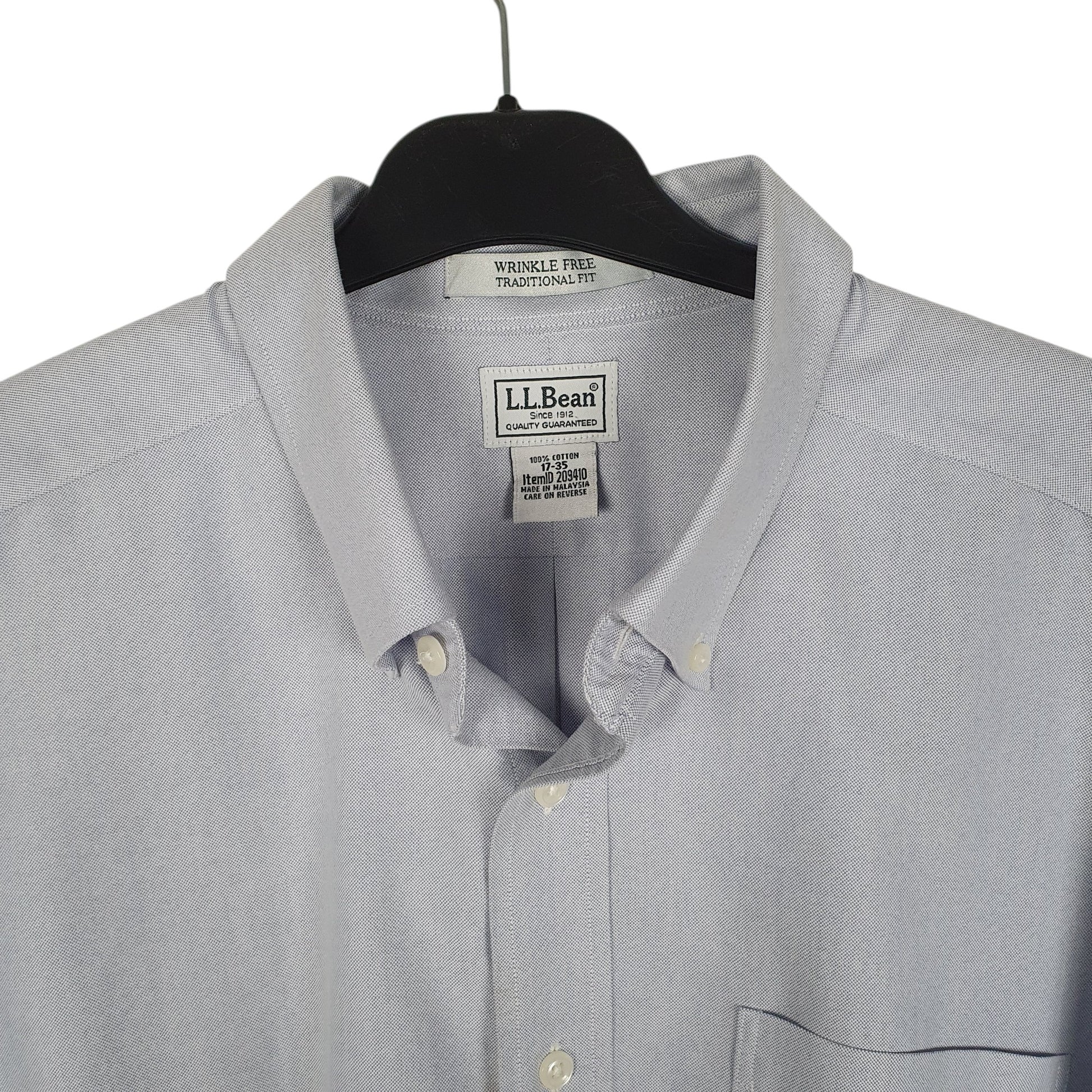 Mens Blue L.L.Bean   Shirt