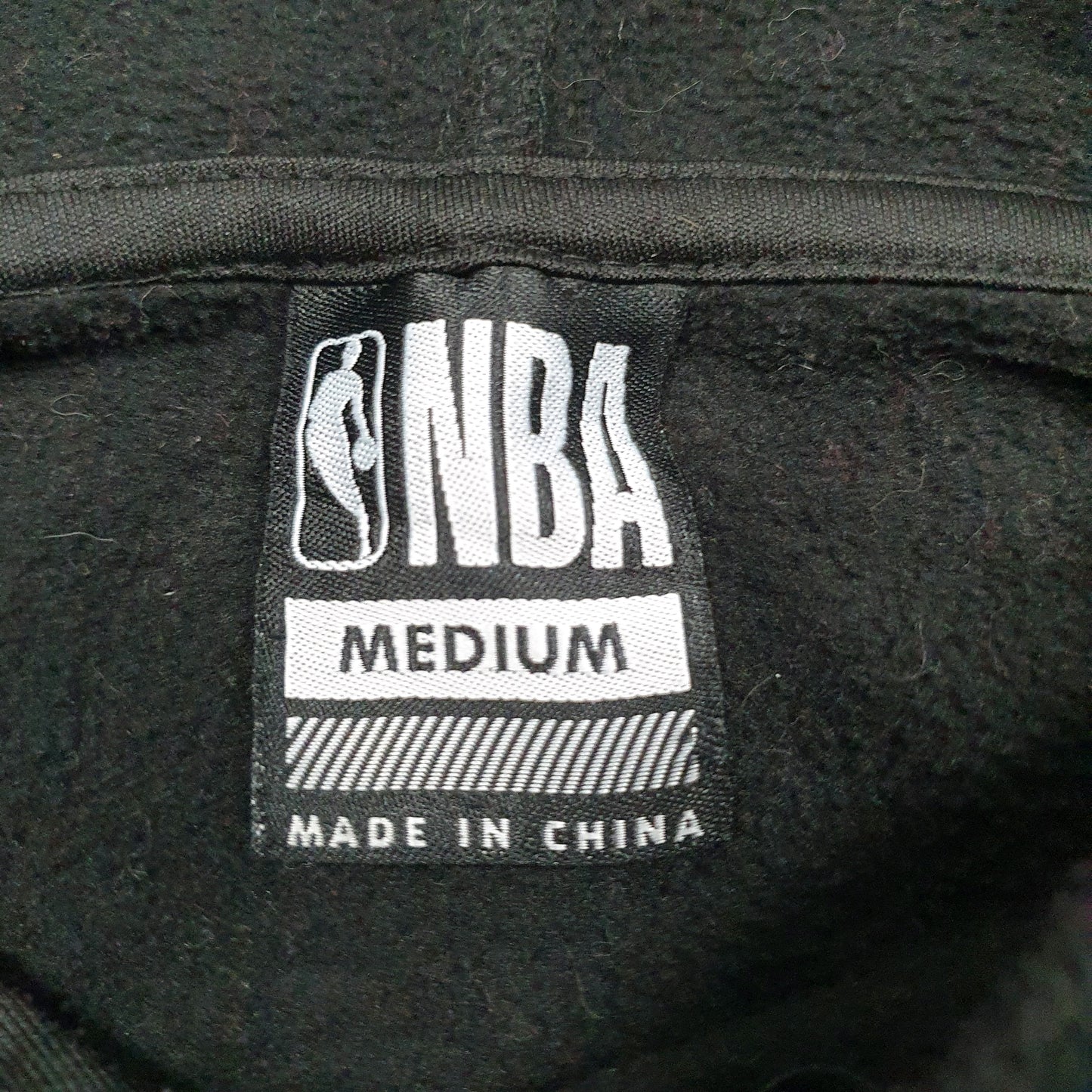 Mens Black NBA Spellout Hoodie Jumper