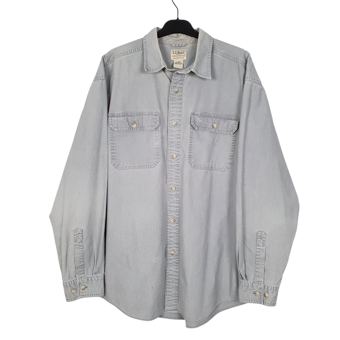 Mens Grey L.L.Bean  Long Sleeve Shirt