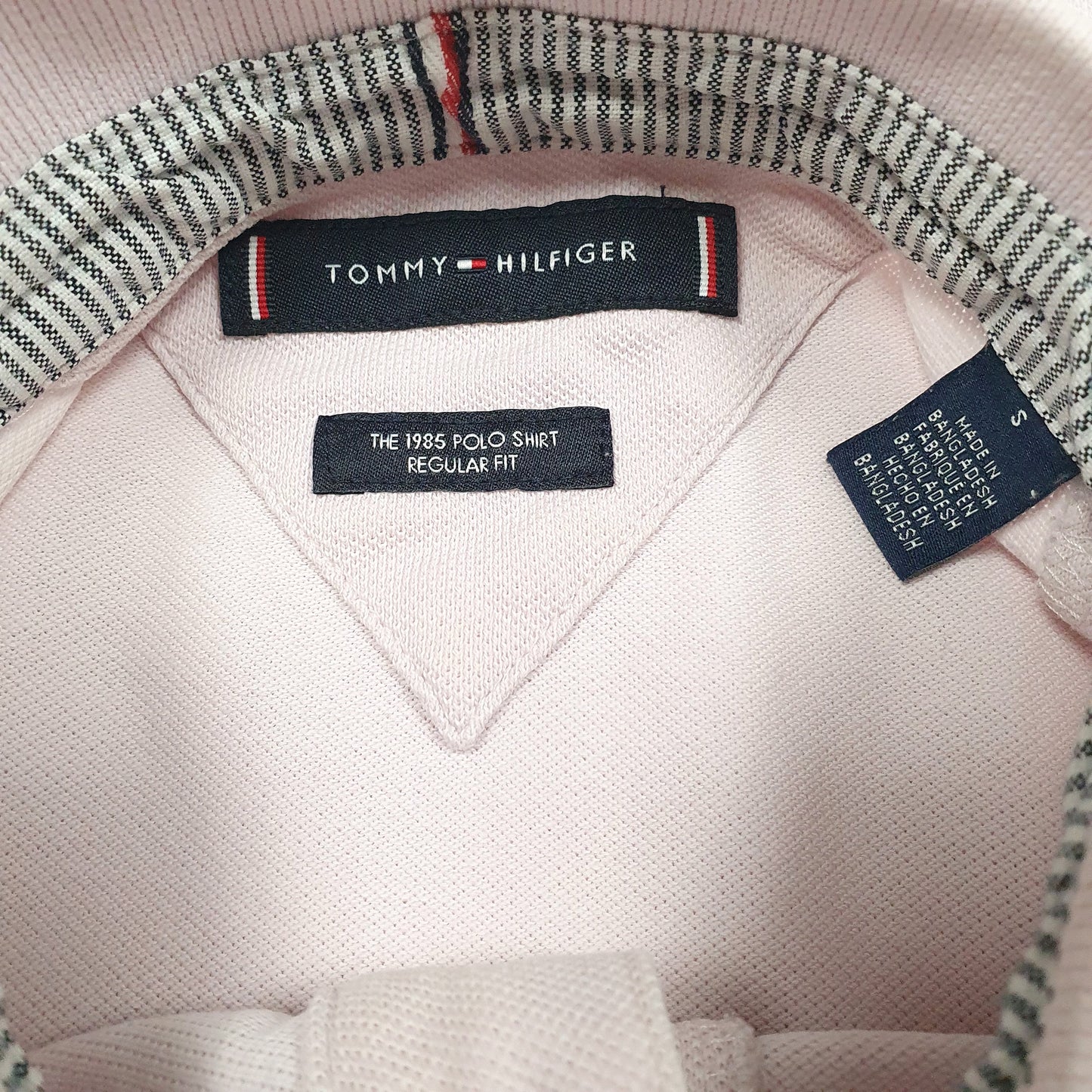 Mens Pink Tommy Hilfiger   Polo Shirt