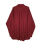 Mens Burgundy L.L.Bean Thick Chamois Tall  Shirt