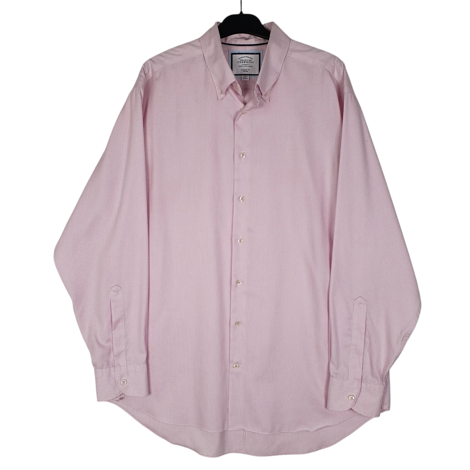 Mens Pink Cooke Street  Long Sleeve Shirt