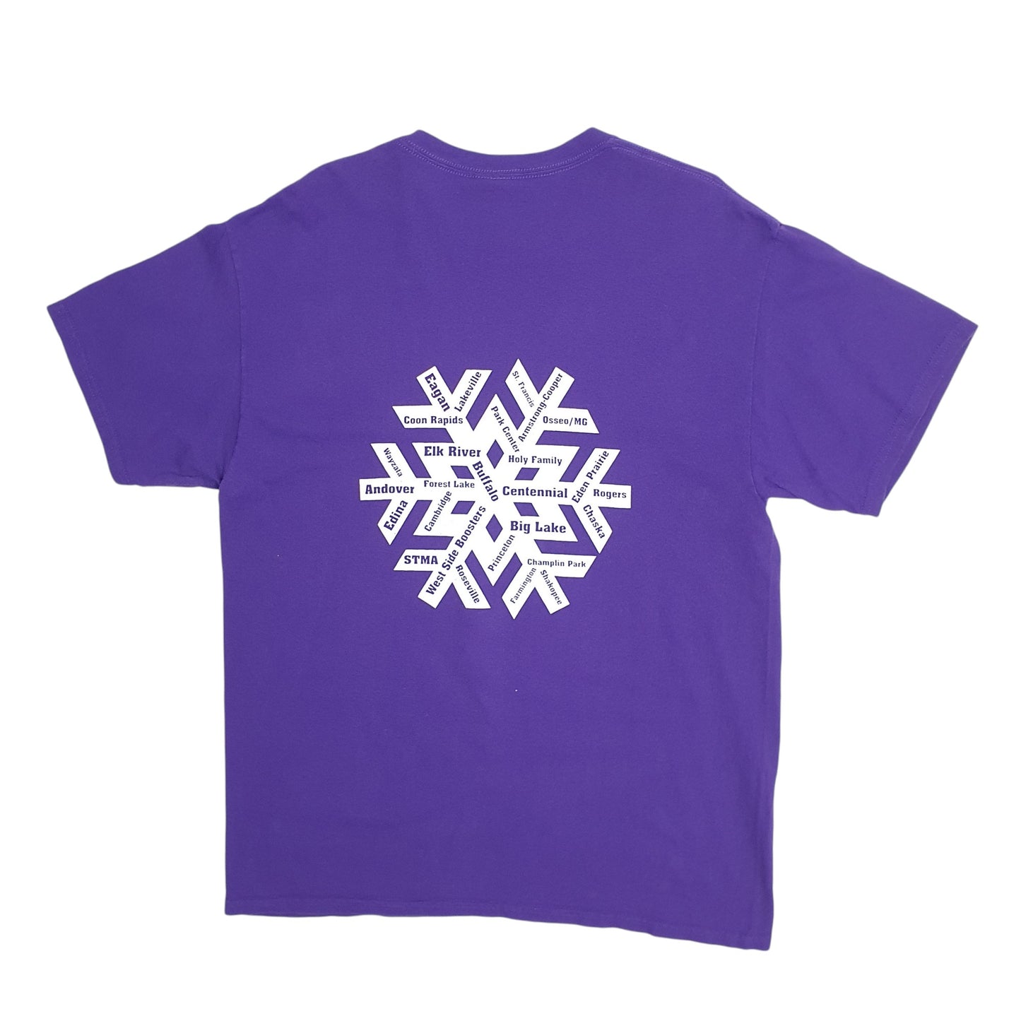 Mens Purple Gildan Basketball  T Shirt