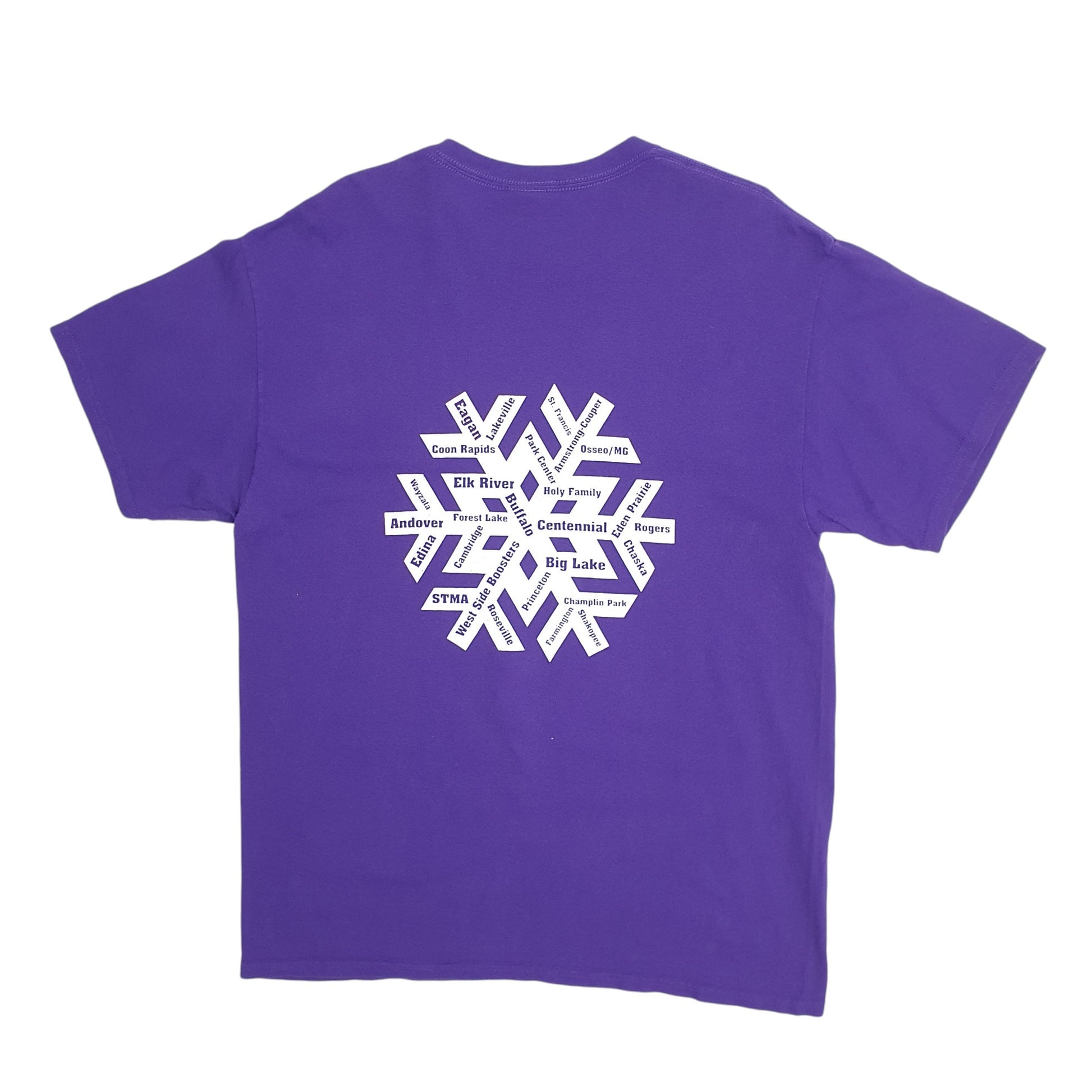 Mens Purple Gildan Basketball  T Shirt