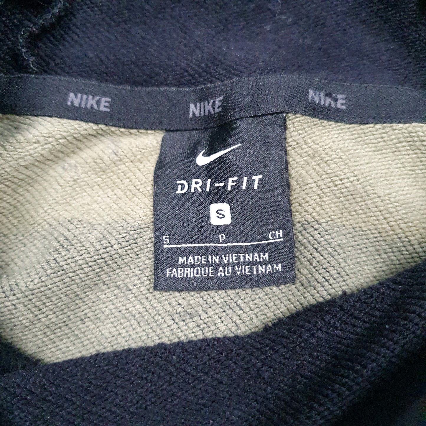 Mens Black Nike Camo Hoodie Jumper