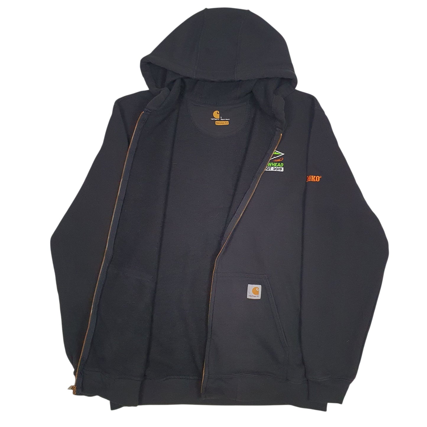 Mens Black Carhartt  Full Zip Jumper