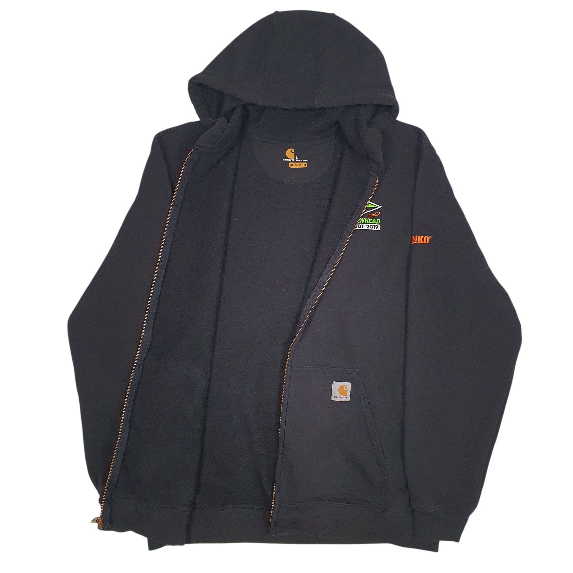 Mens Black Carhartt  Full Zip Jumper