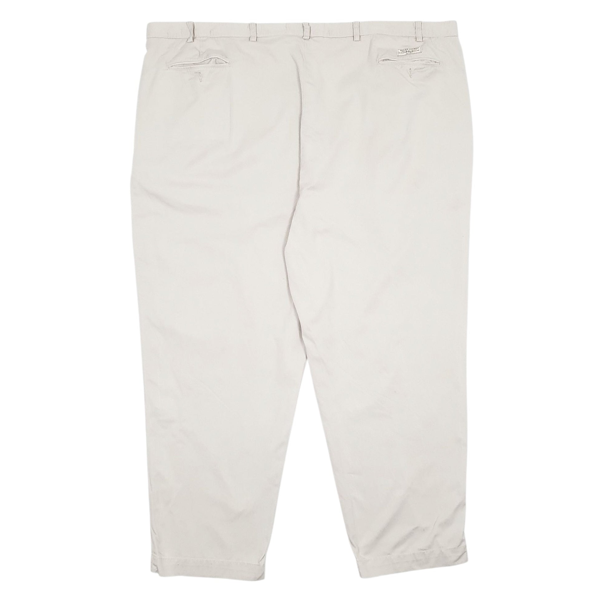 Mens Grey Polo Ralph Lauren Big Andrew Pant Pleated  Trousers