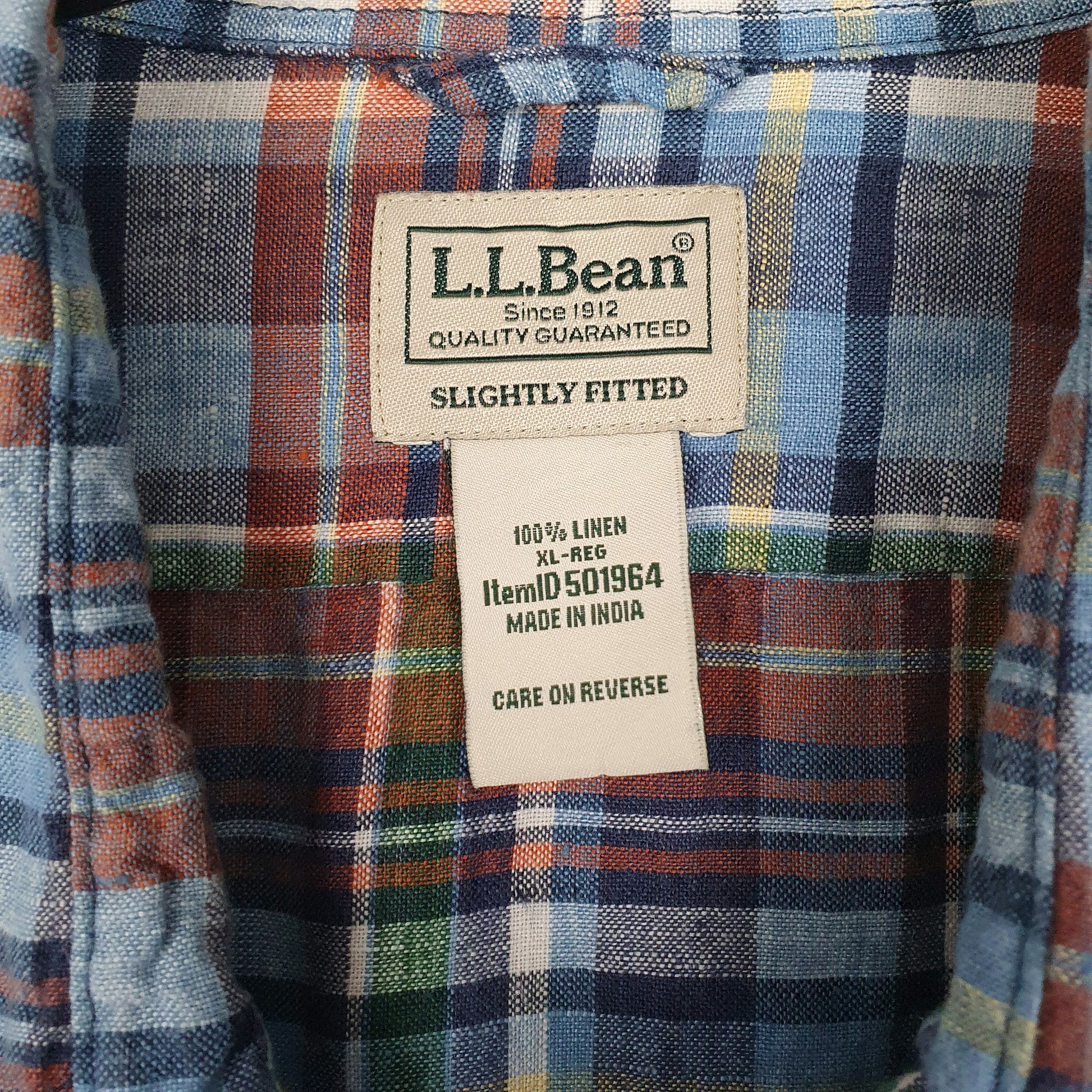 Mens Blue L.L.Bean   Shirt