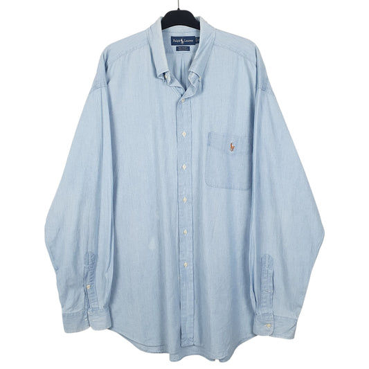 Mens Blue Ralph Lauren  Long Sleeve Shirt