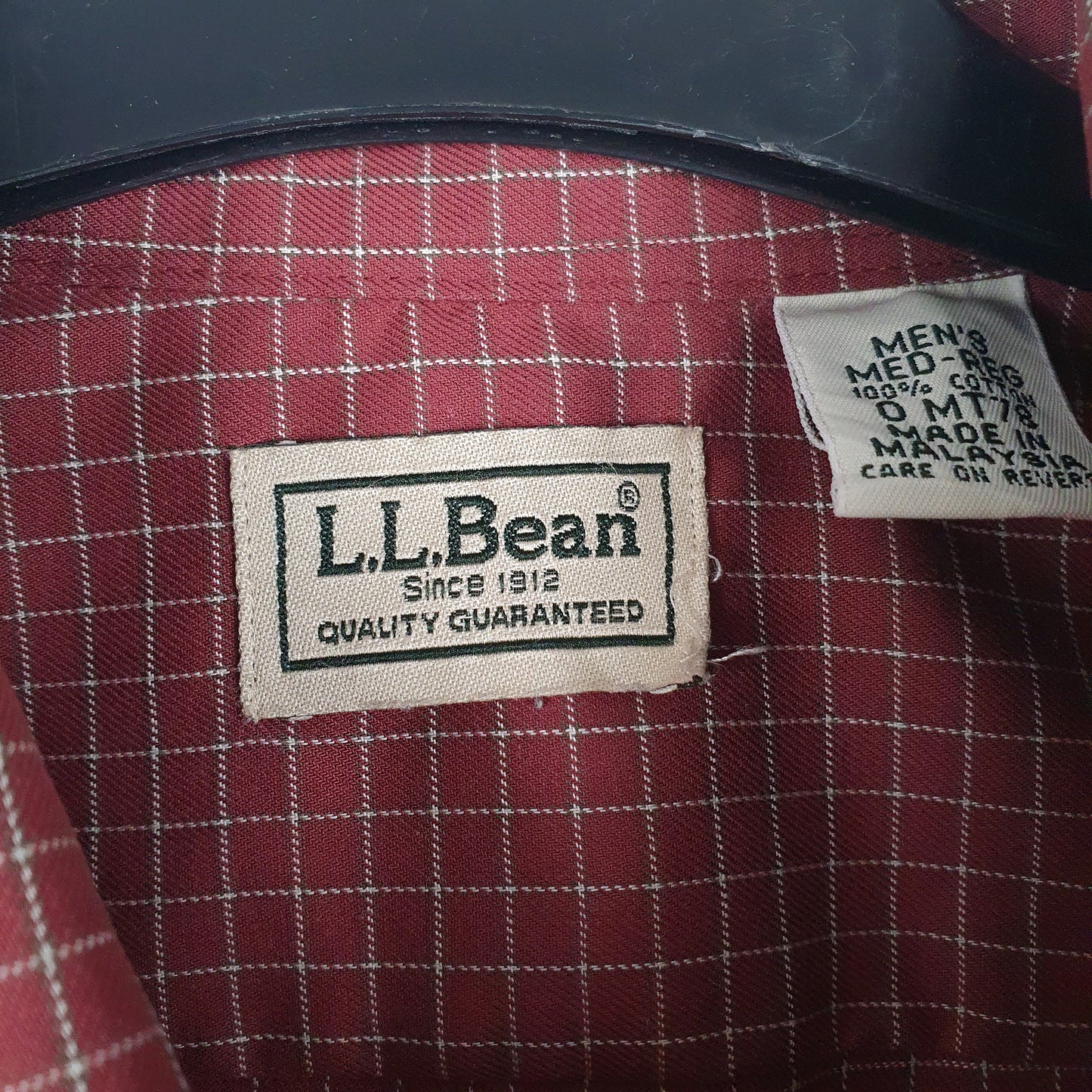 Mens Red L.L.Bean   Shirt