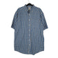 Mens Blue L.L.Bean Tall Short Sleeve Shirt