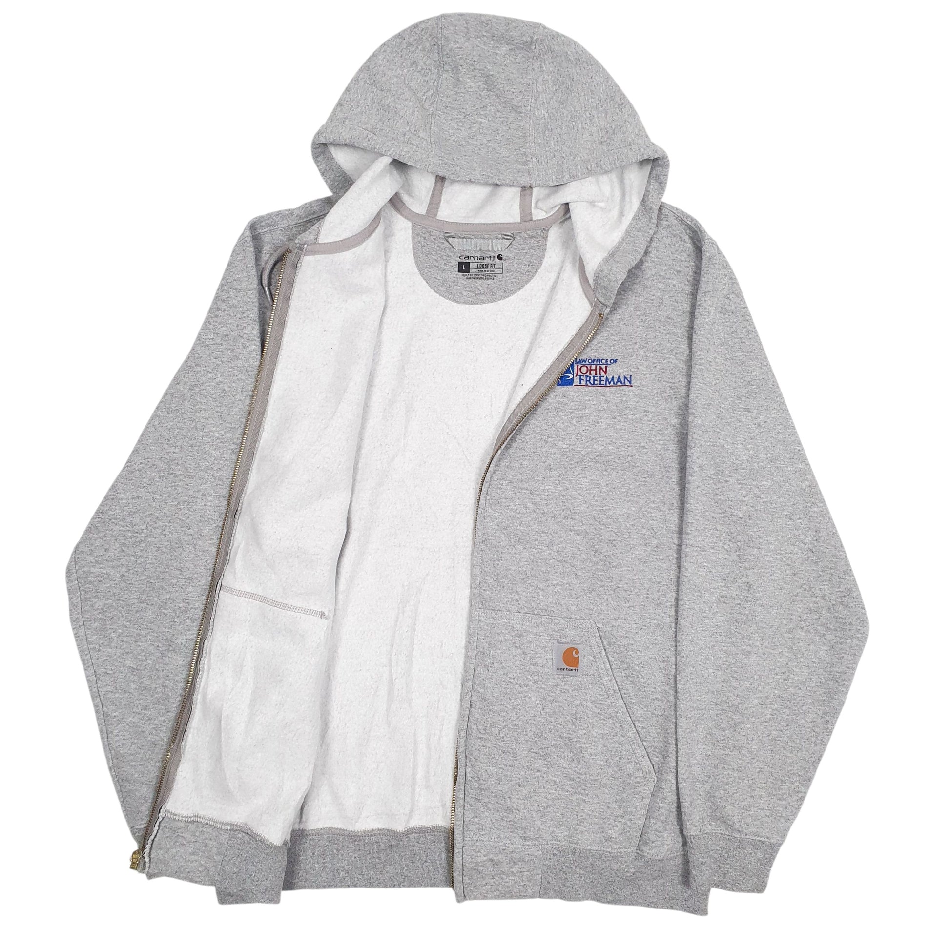 Mens Grey Carhartt  Full Zip Jumper