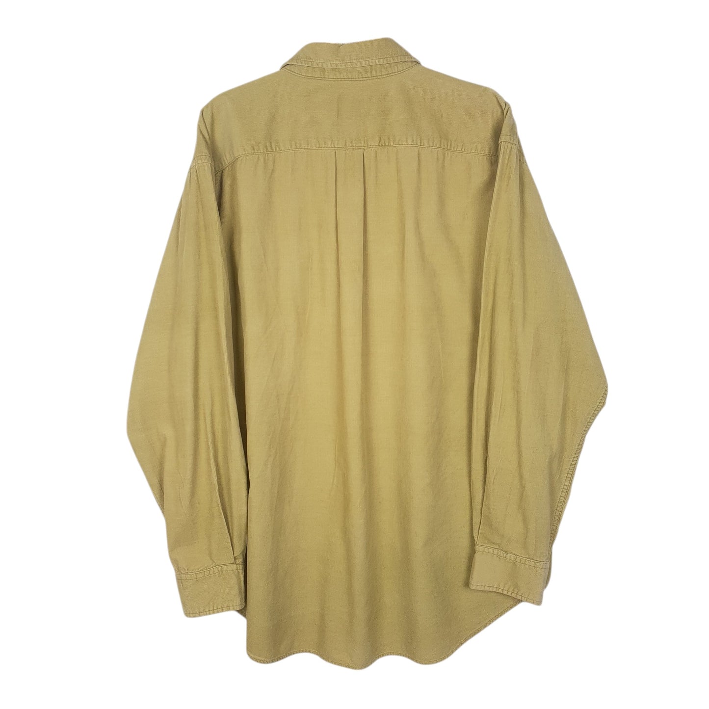 Mens Yellow GAP Corduroy  Shirt