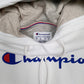 Mens White Champion  Hoodie Jumper