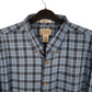 Mens Blue L.L.Bean US Navy Tartan Plaid  Shirt