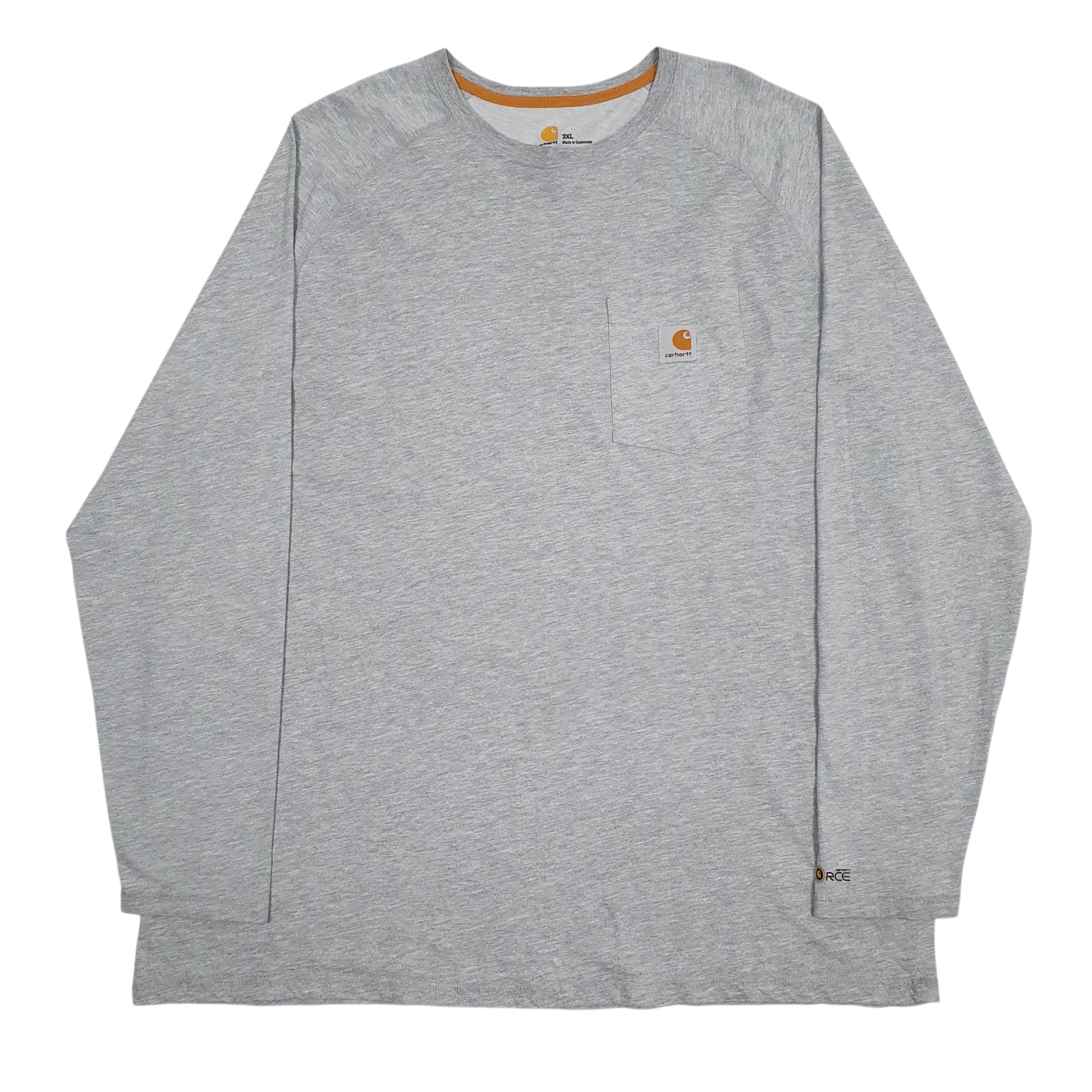 Mens Grey Carhartt  Long Sleeve T Shirt