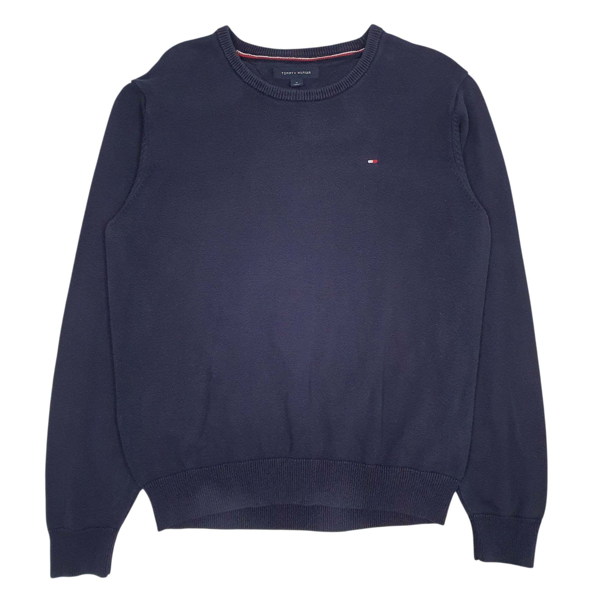 Mens Navy Tommy Hilfiger  Crewneck Jumper