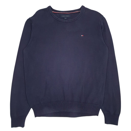Mens Navy Tommy Hilfiger  Crewneck Jumper