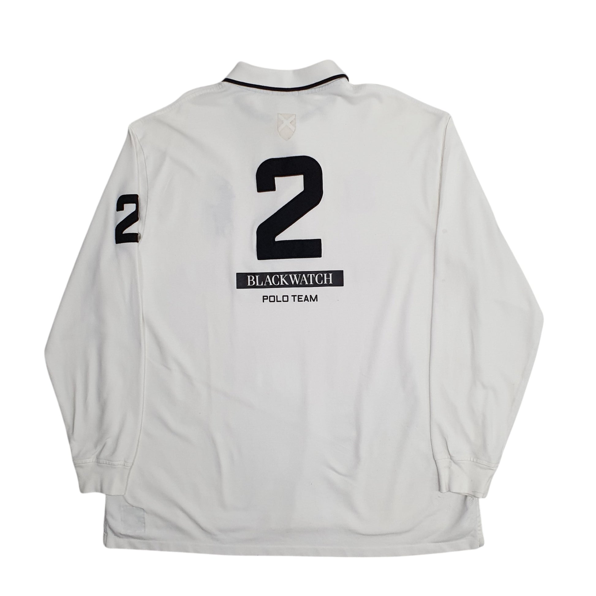 Mens White Polo Ralph Lauren Blackwater Polo Team  Polo Shirt