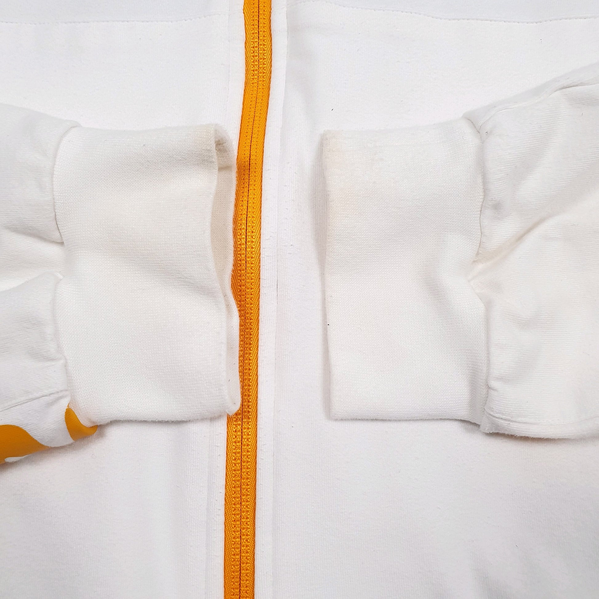 Mens White Reebok  Full Zip Jumper