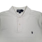 Mens White Polo Ralph Lauren Vintage 90s Made In USA  Polo Shirt