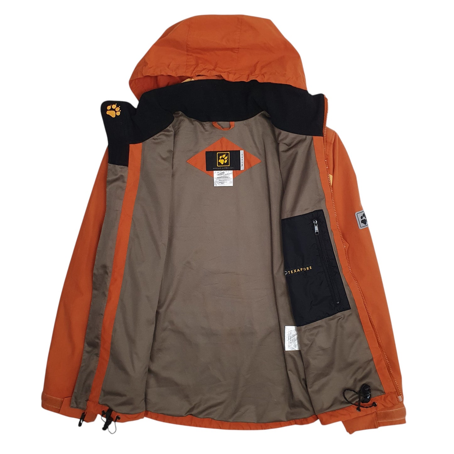 Womens Orange Jack Wolfskin Texapore  Coat