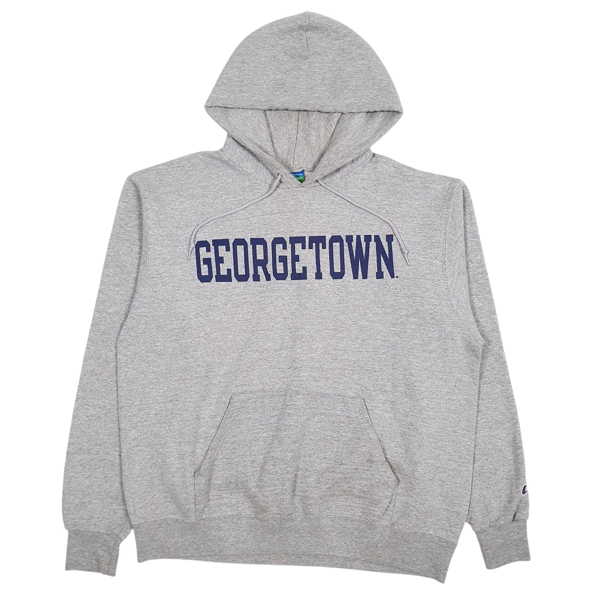 Mens Grey Champion Georgetown Hoodie Jumper