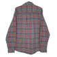 Mens Grey L.L.Bean Chamois Flannel Plaid  Shirt