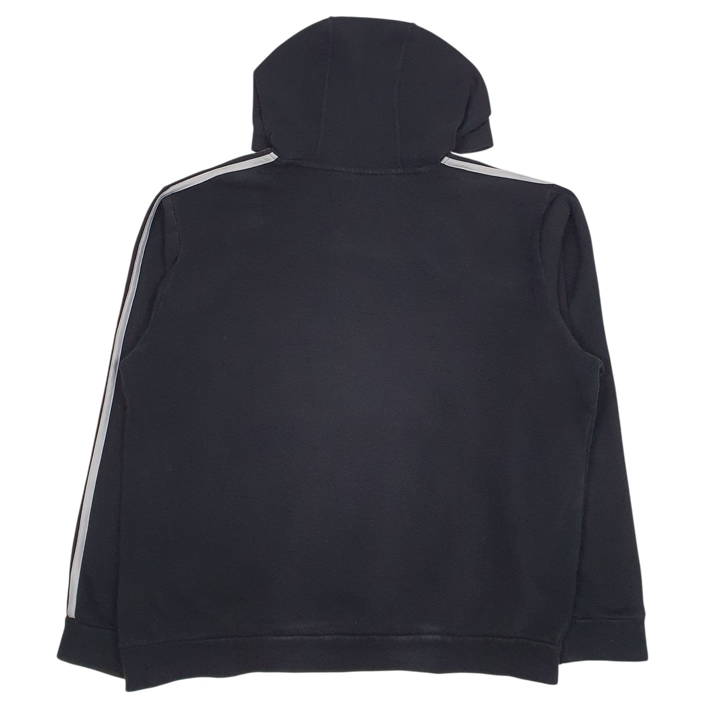 Mens Black Adidas Spellout Hoodie Jumper