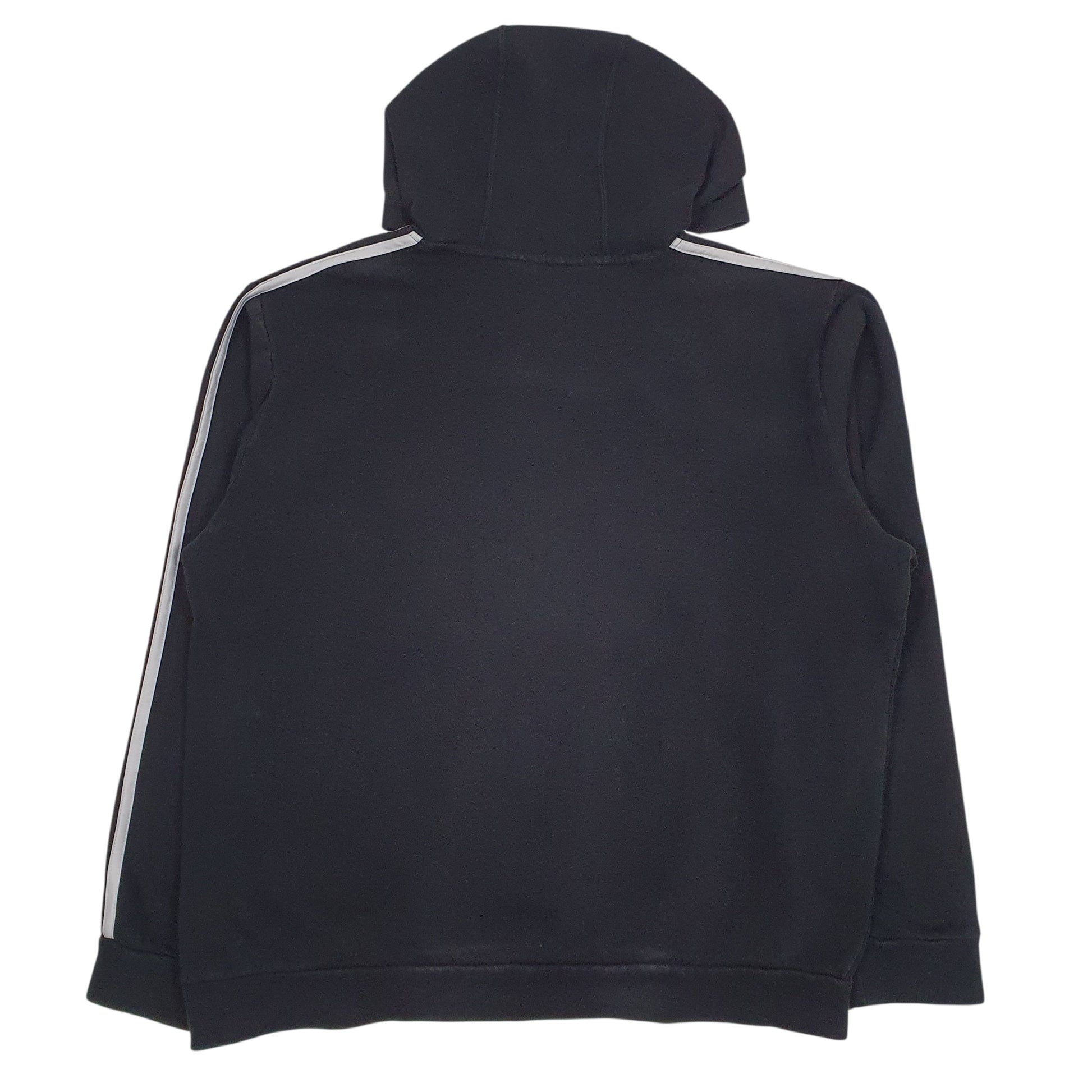 Mens Black Adidas Spellout Hoodie Jumper