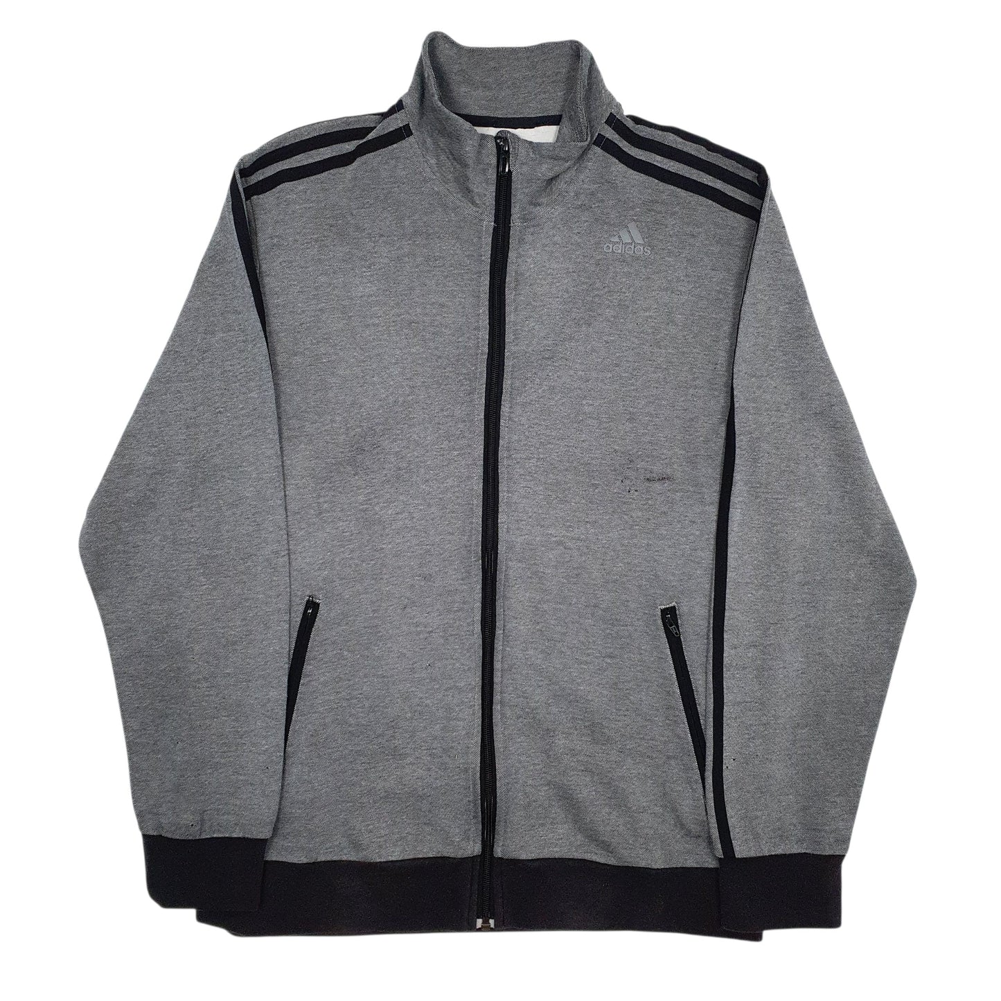 Mens Grey Adidas  Full Zip Jumper