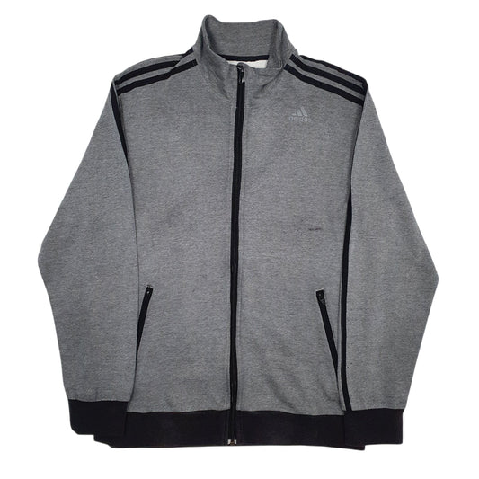 Mens Grey Adidas  Full Zip Jumper