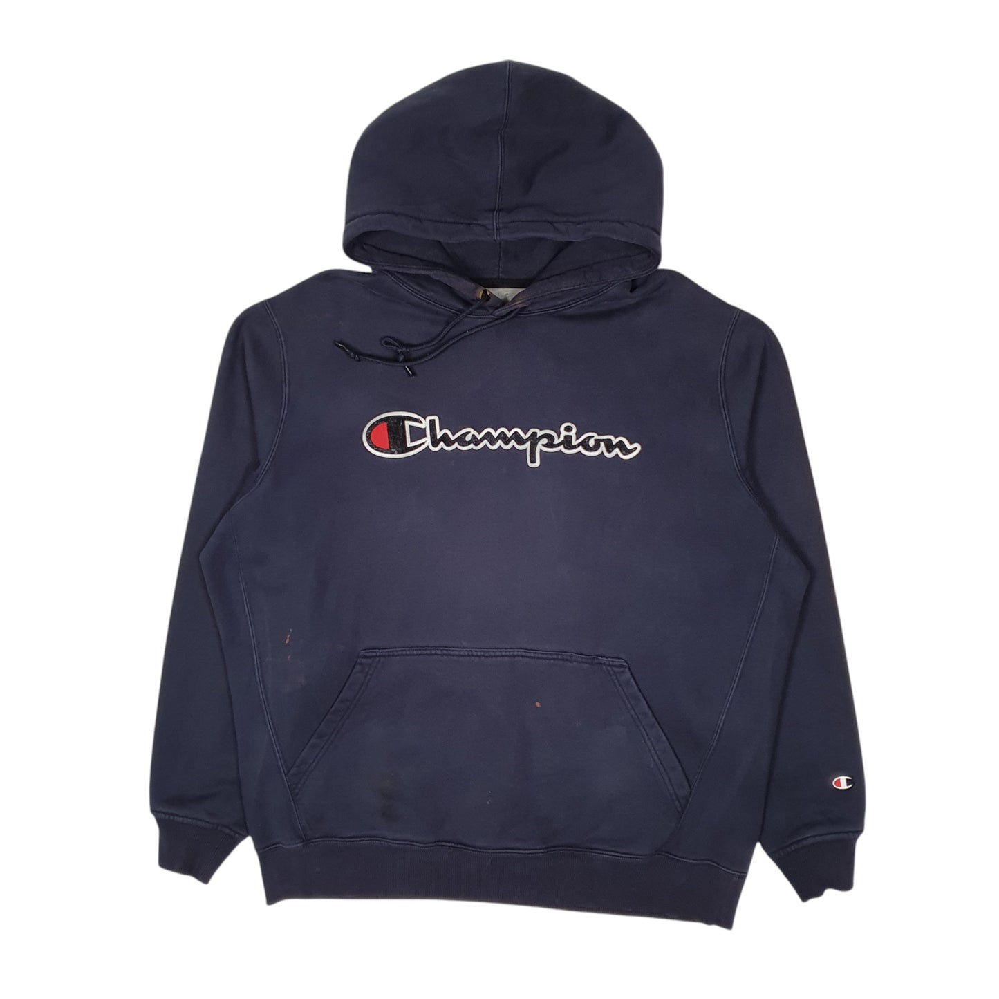 Mens Navy Champion Heavyweight Hoodie Jumper