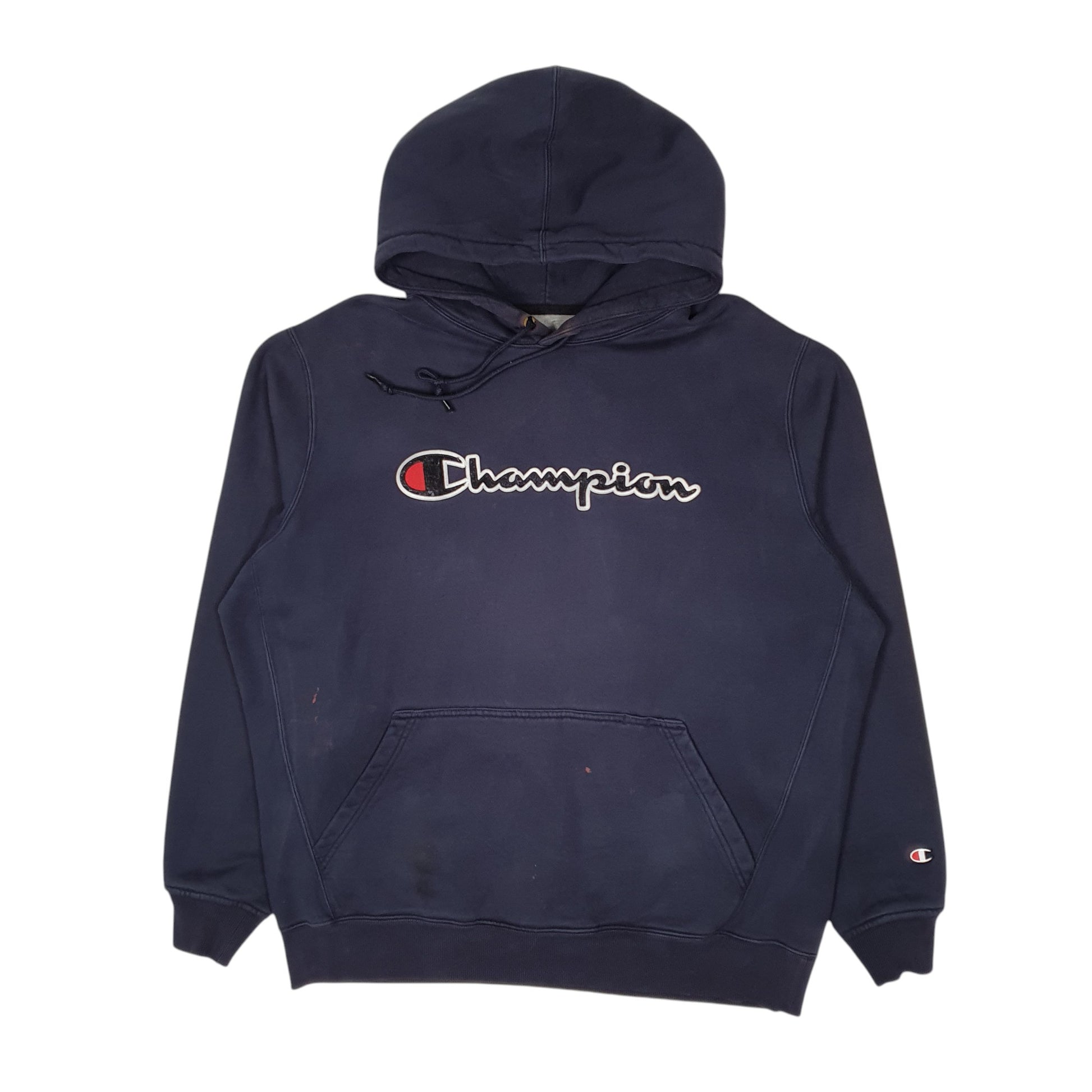 Mens Navy Champion Heavyweight Hoodie Jumper