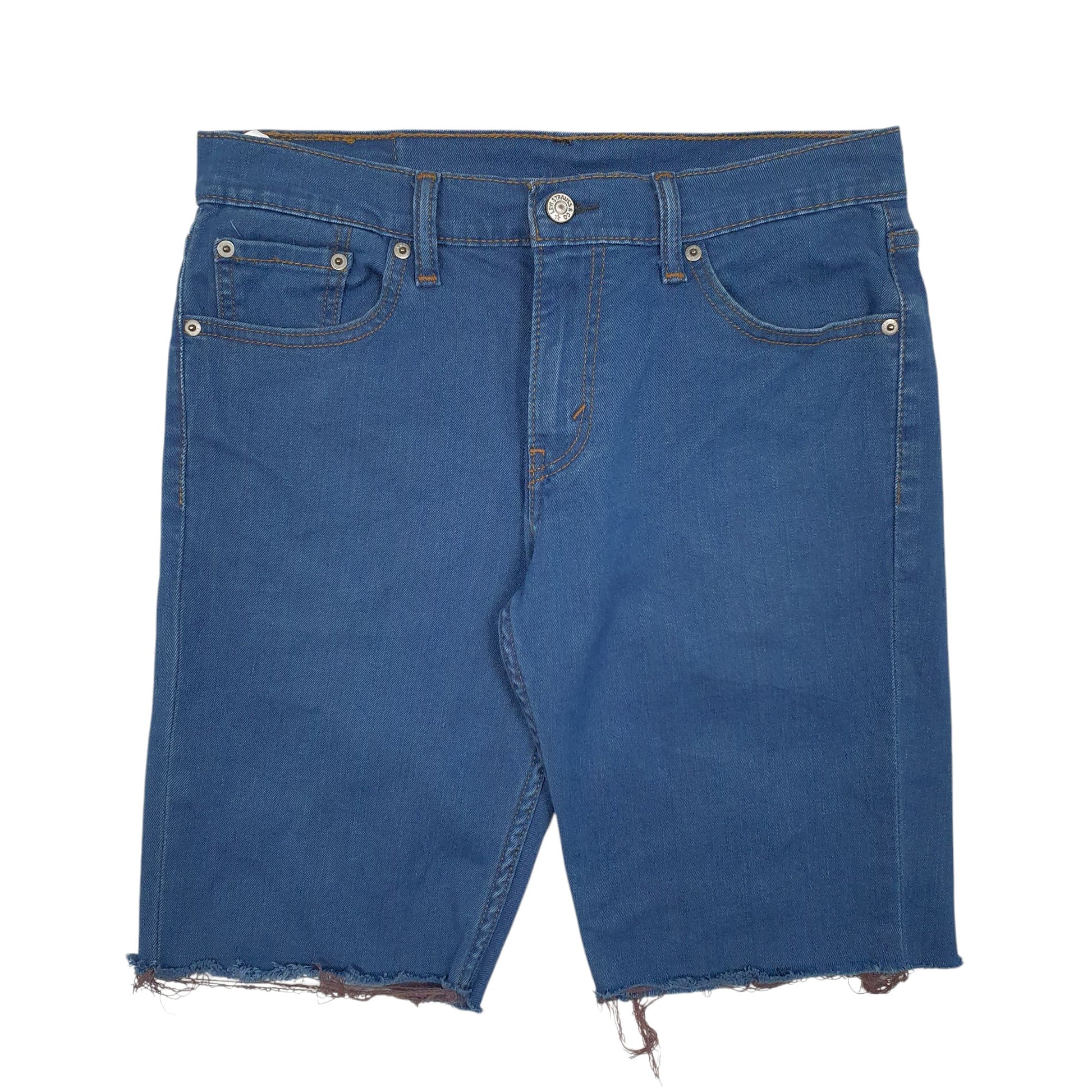 Mens Blue Levis 511 Cutoff Denim Shorts