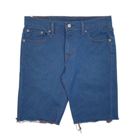 Mens Blue Levis 511 Cutoff Denim Shorts