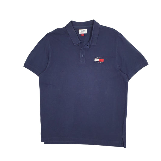 Mens Navy Tommy Hilfiger  Short Sleeve Polo Shirt